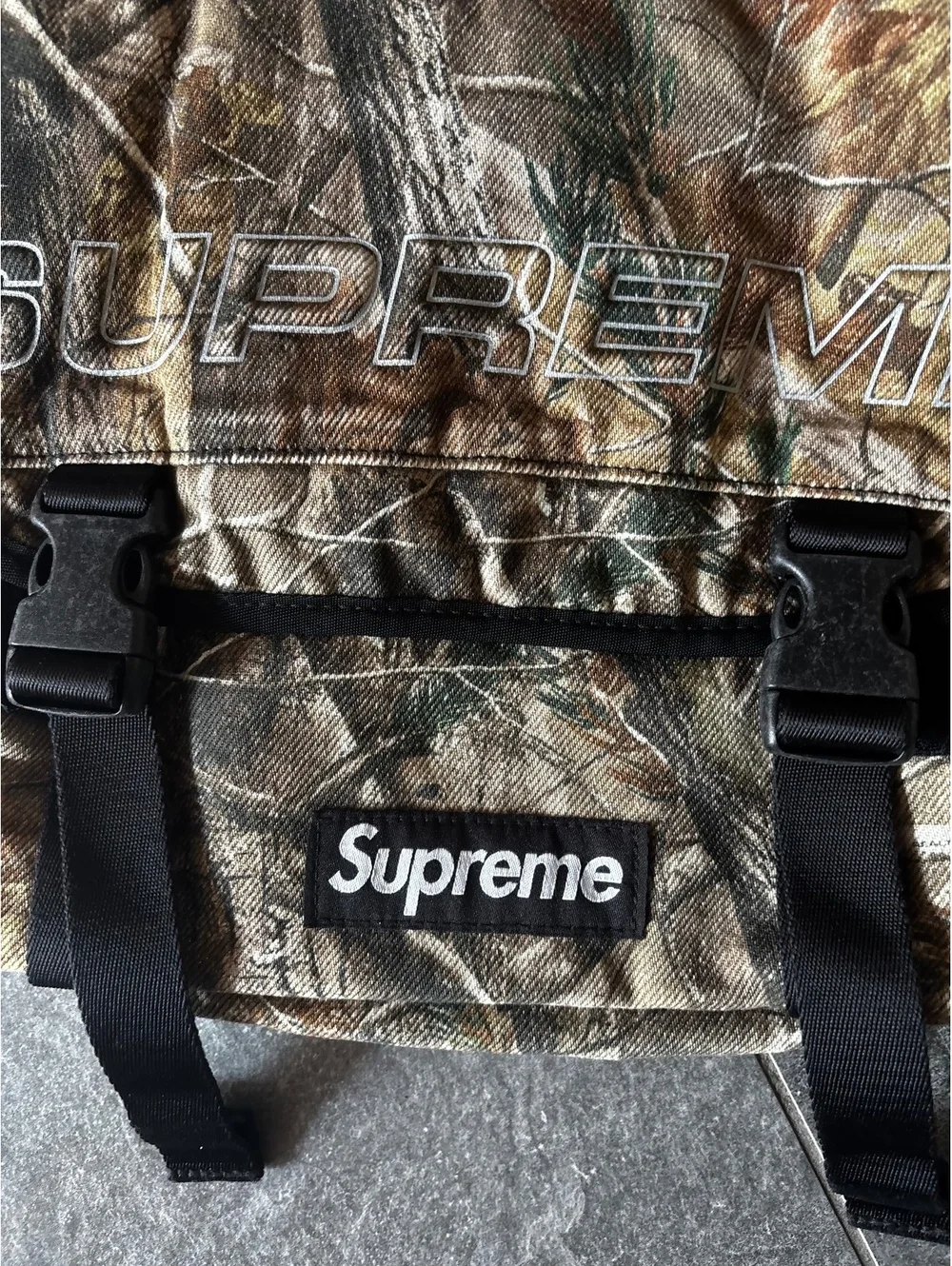 Supreme Denim Messenger Bag in Realtree® AP Camo